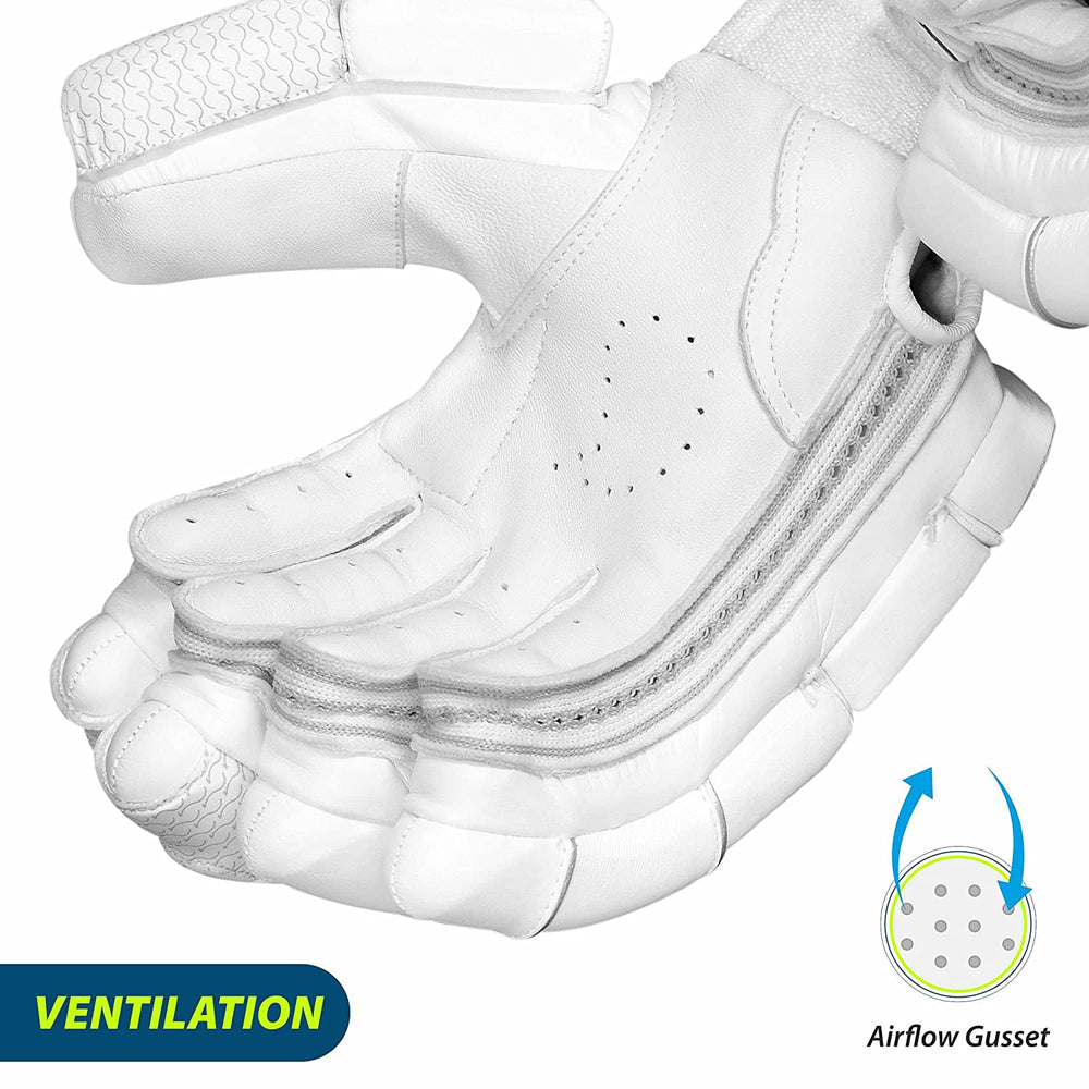 DSC Conder Pro RH Batting Gloves , White - Best Price online Prokicksports.com