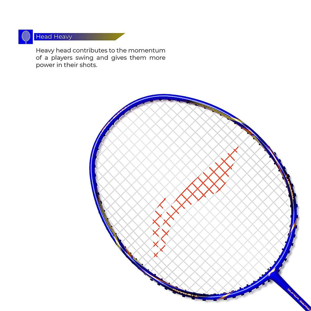 Li-Ning Super Series 2020 - (Strung) Graphite Badminton Racquet - Blue/Gold - Best Price online Prokicksports.com