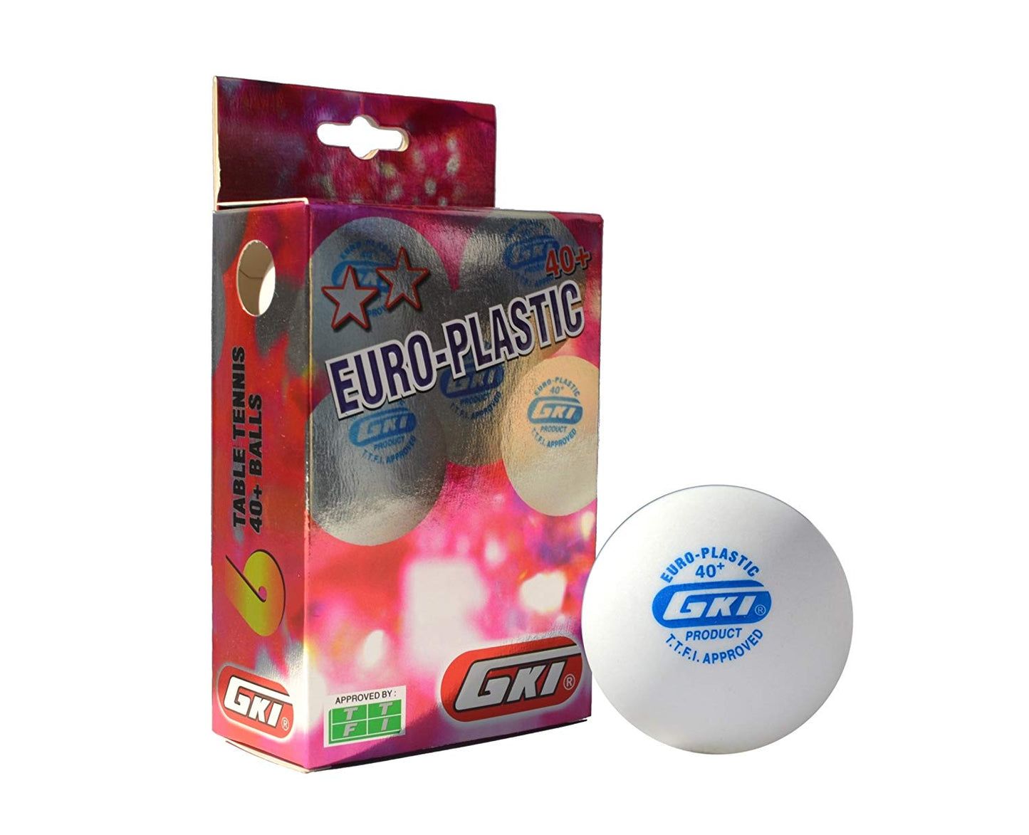 GKI Euro Plastic Ping Pong Ball - Size: 40+ - Best Price online Prokicksports.com