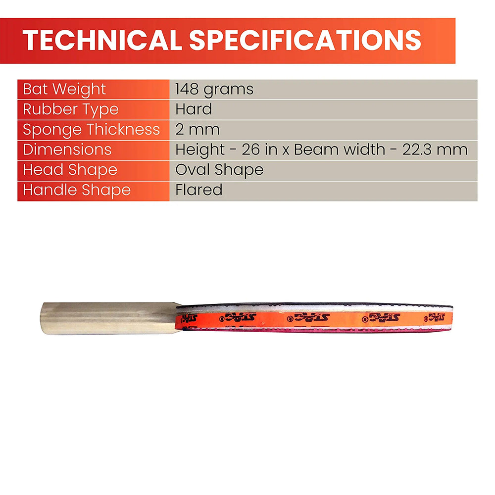 Stag 2 Star Table Tennis Racket - Red/Black - Best Price online Prokicksports.com
