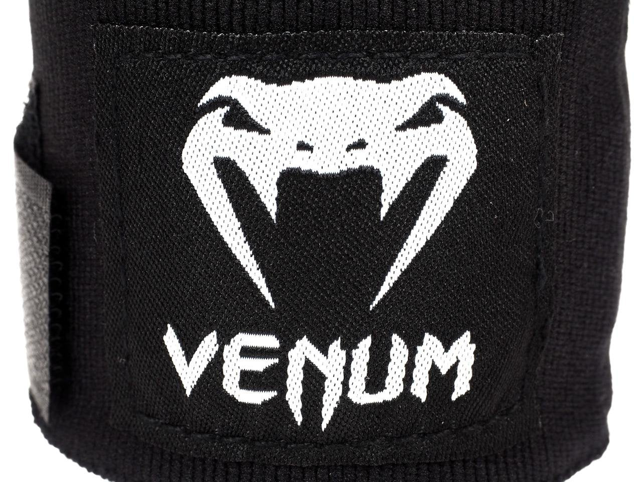 Venum Kontact Boxing Hand Wraps, 4 Mtrs - Black - Best Price online Prokicksports.com