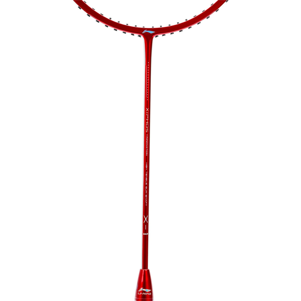 Li-Ning XIPHOS X1 Unstrung Badminton Racquet , Red/Silver - Best Price online Prokicksports.com