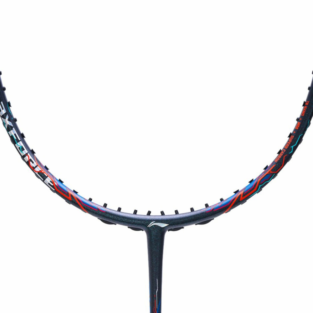 Li-Ning AXForce 90 Dragon Max Unstrung Badminton Racquet, Navy/Red - Best Price online Prokicksports.com