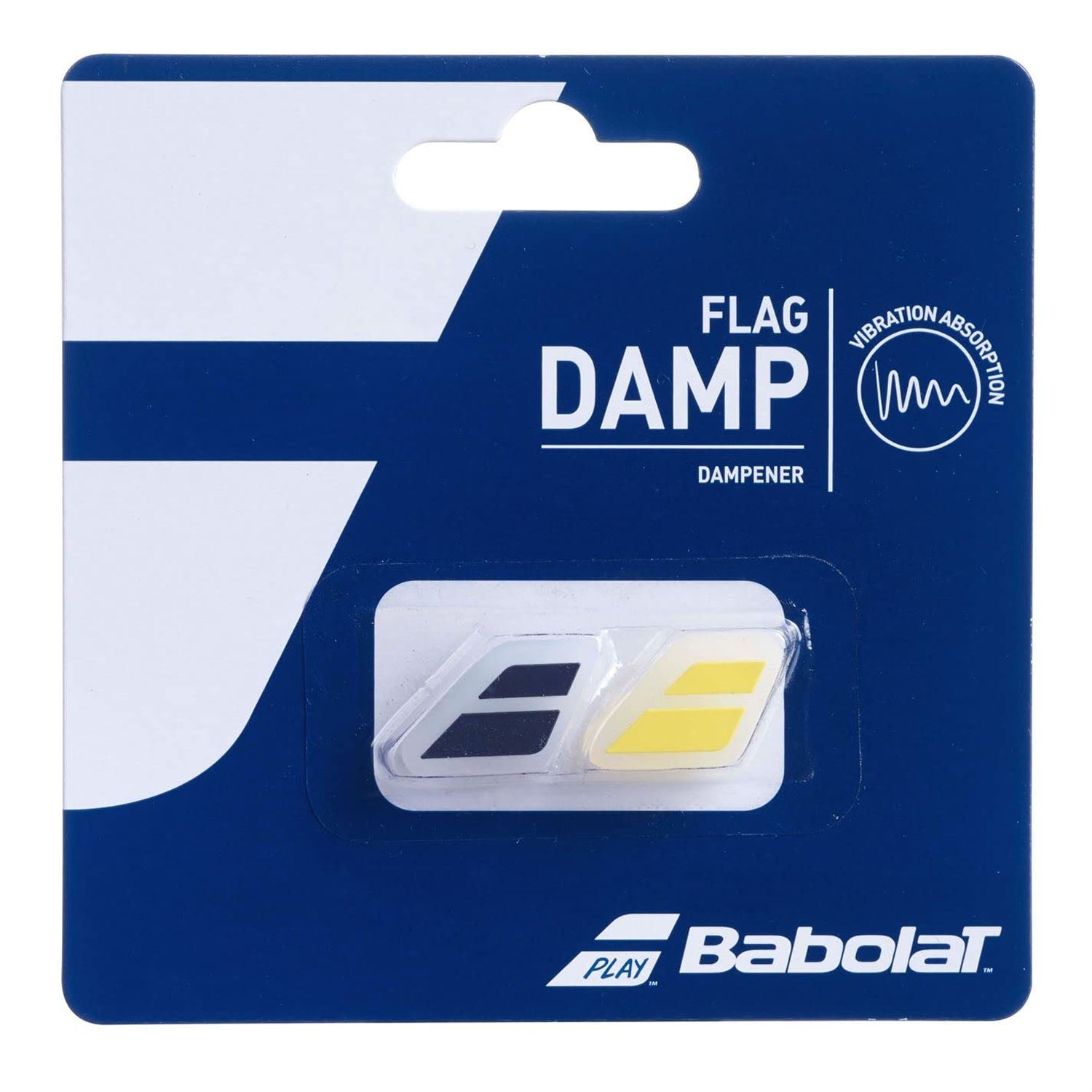 Babolat 700032 Flash Damp X2 Vibration Absorber 2Pc Black Yellow