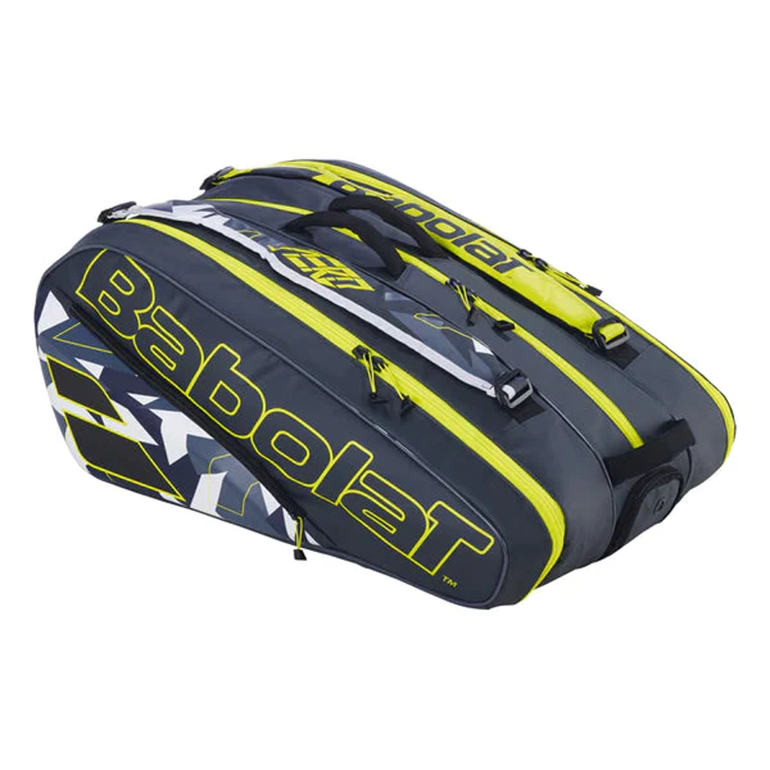 Babolat 751221 370 RHX 12 Pure Aero Rafa Tennis Bag Grey Yellow