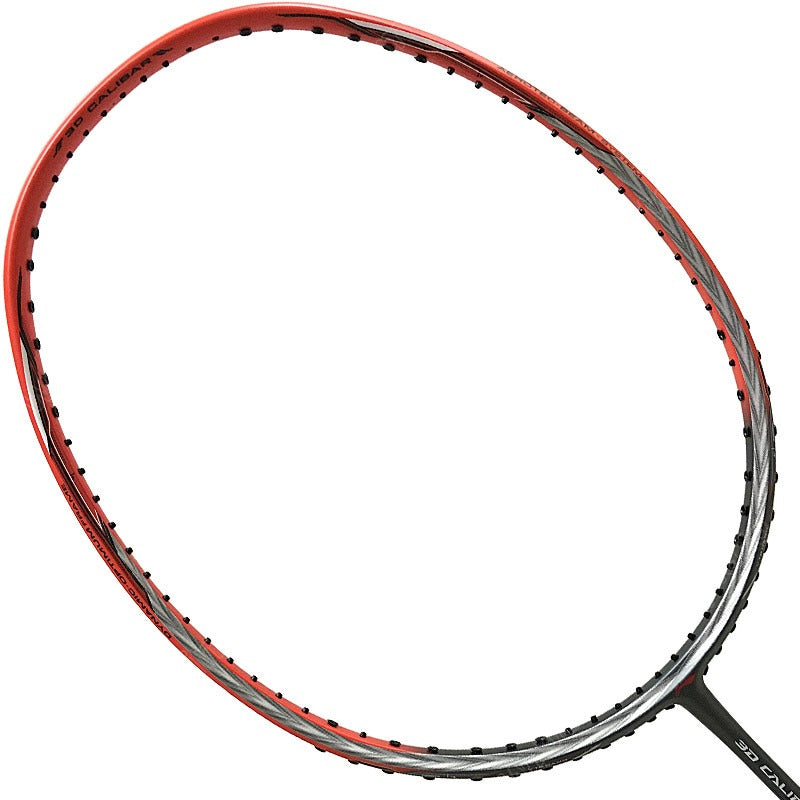 Li-Ning 3D Calibar 300B Badminton Racquet, Dark Grey/Red - Best Price online Prokicksports.com