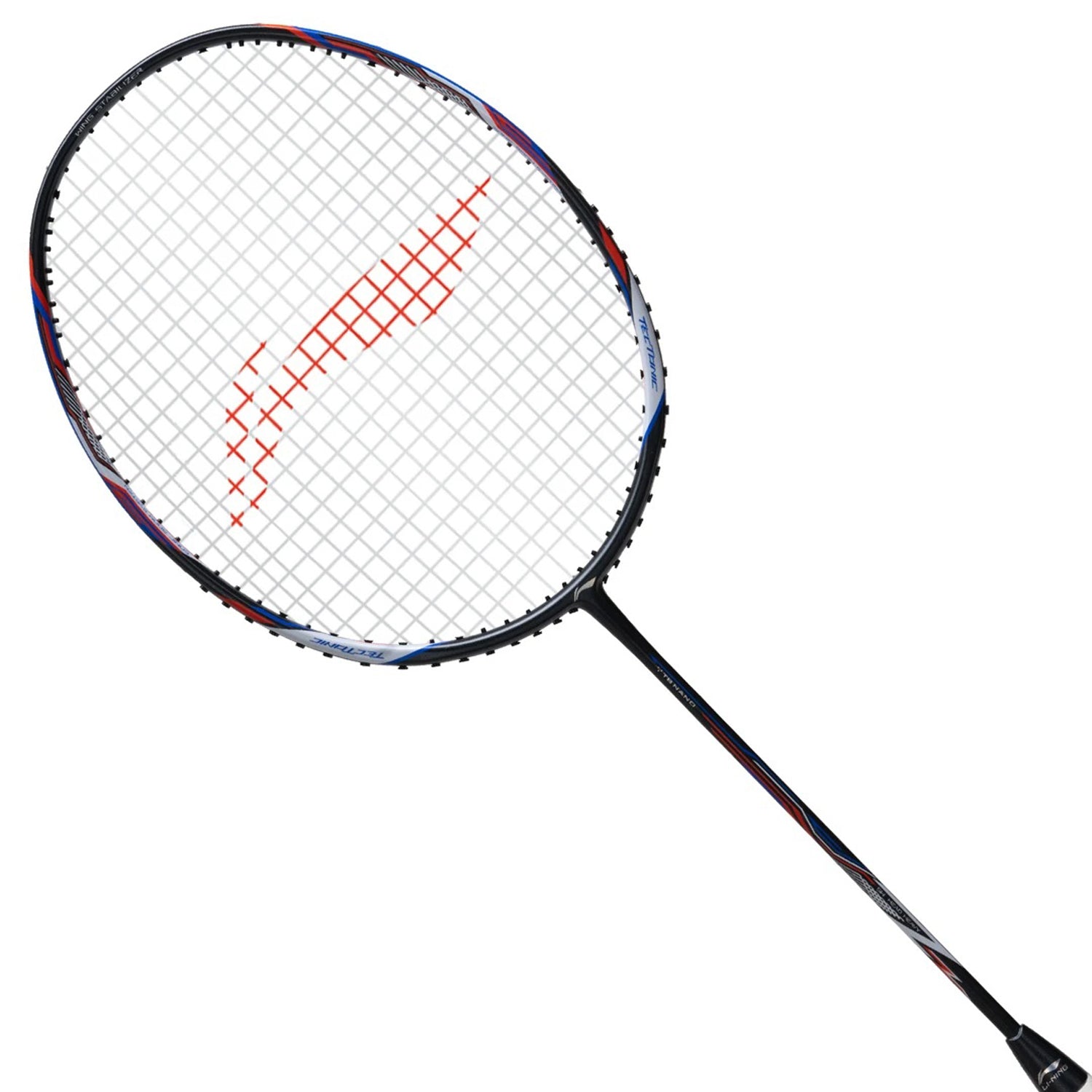 Li-Ning Tectonic 3 R-Series Strung Badminton Racket, Charcoal/Blue/Orange (4UIG6) - Best Price online Prokicksports.com