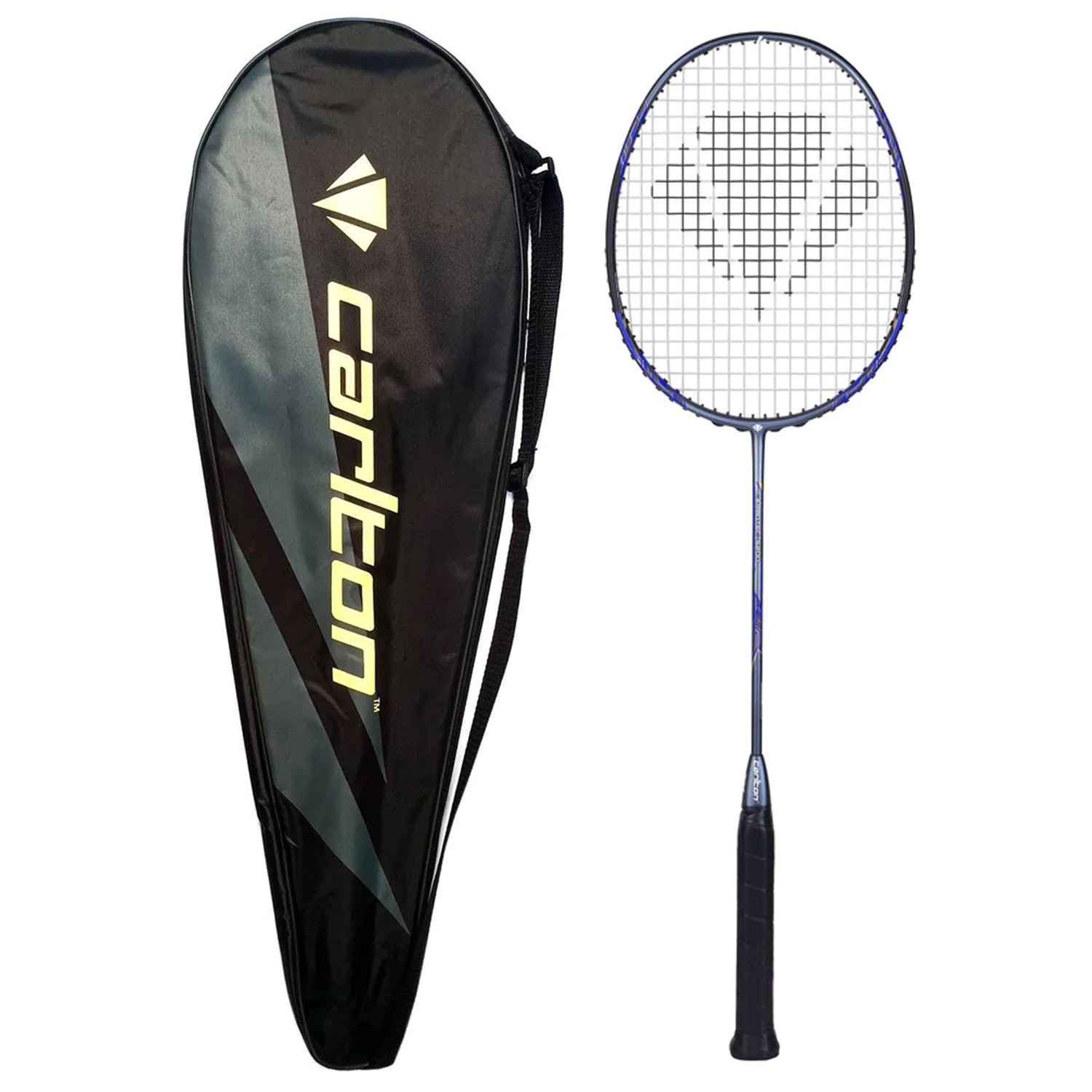Carlton Carbotec 5200 Strung Badminton Racquet, Black