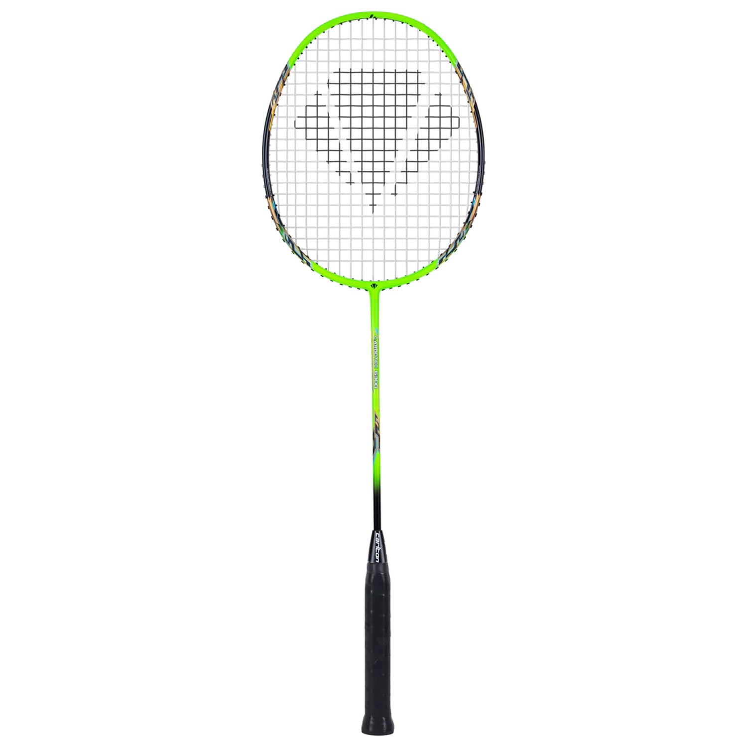 Carlton Carbotec 6300 Strung Badminton Racquet, G6- Neon Green/Black