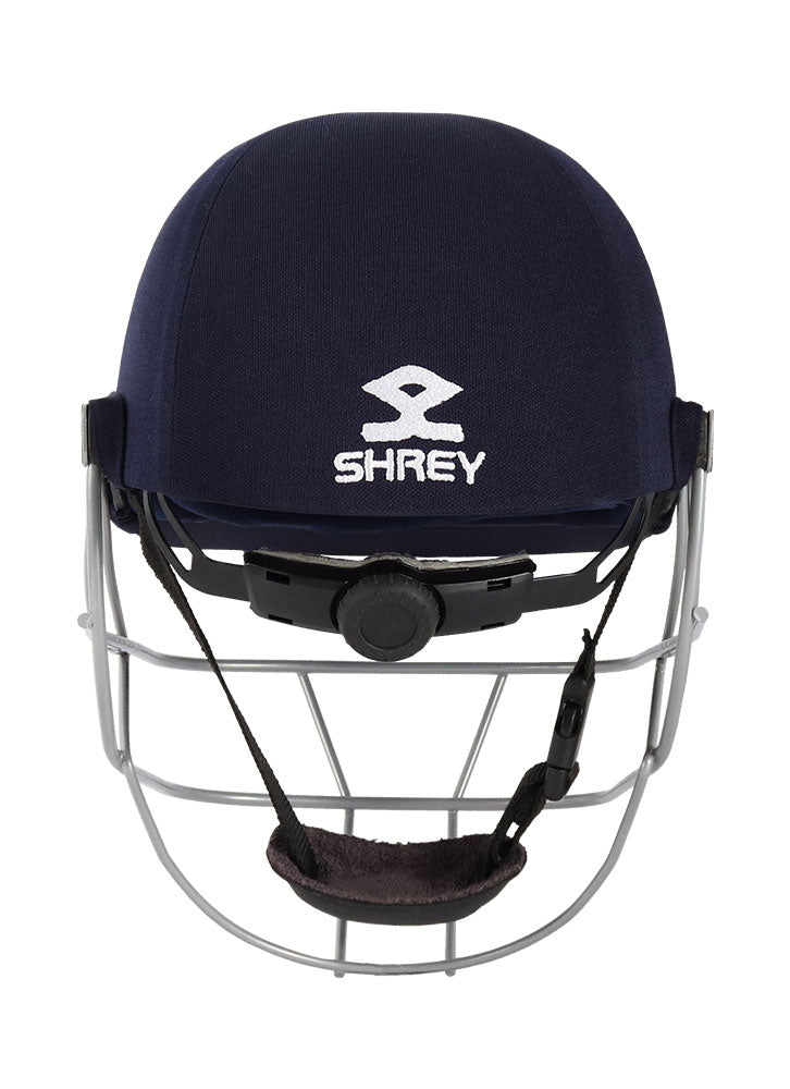 Shrey Classic Steel Cricket Helmet, Navy - Best Price online Prokicksports.com