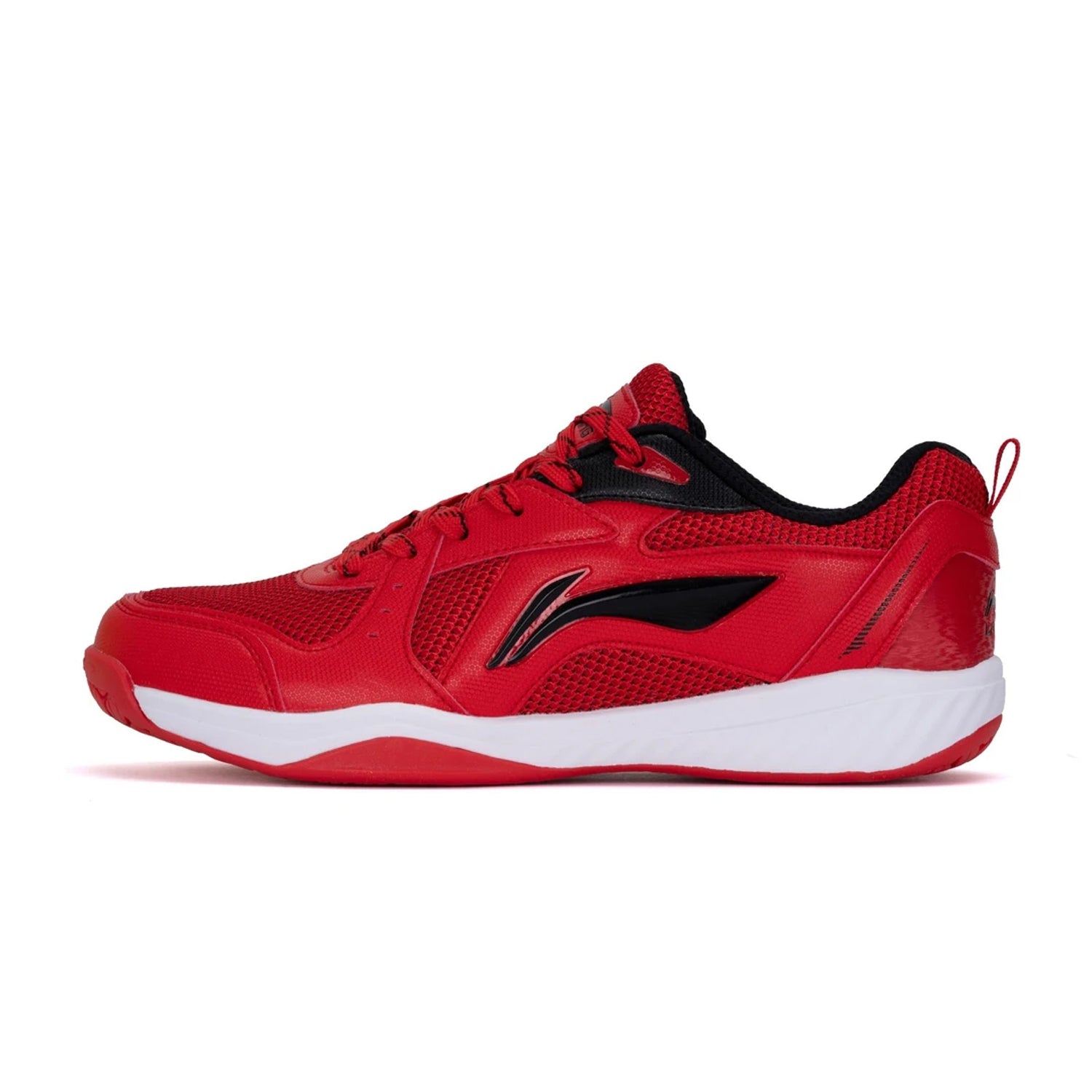 Li-Ning Ultra III Non Marking Badminton Shoe, Red/Black