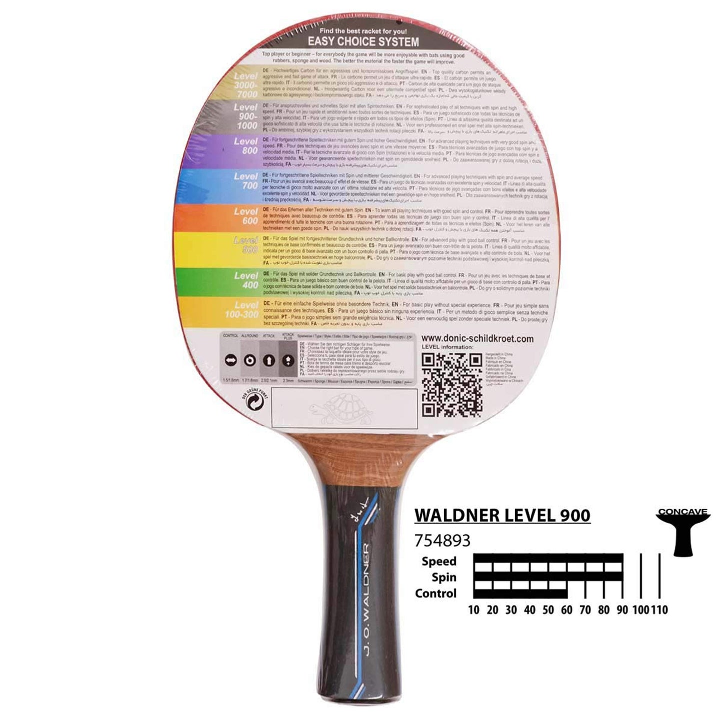 Donic Waldner 900 Table Tennis Bat with Cover - Best Price online Prokicksports.com