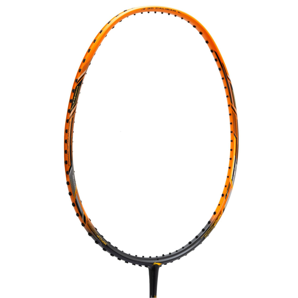Li-Ning 3D Calibar X Drive Unstrung Badminton Racquet – G6, 82g, Dark Grey/Gold | Lightweight Head-Heavy Racquet for Advanced Players | Power, Speed & Control - Best Price online Prokicksports.com