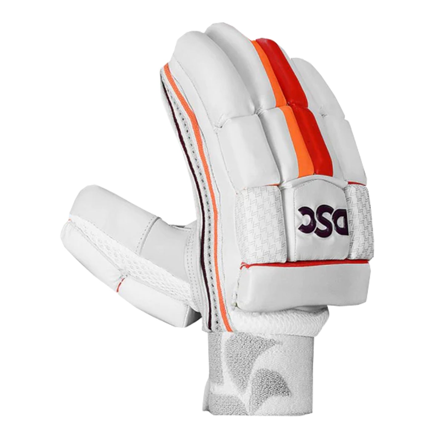 DSC Intense Shoc RH Batting Gloves , White/Red/Orange - Best Price online Prokicksports.com