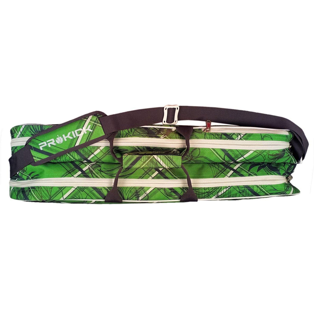 Prokick Badminton Kitbag with Double Zipper Compartments - Green Graffiti - Best Price online Prokicksports.com