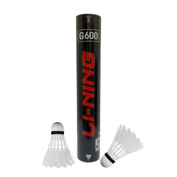 Li-Ning G600 Feather Shuttlecock, Speed 76 (Pack of 12)