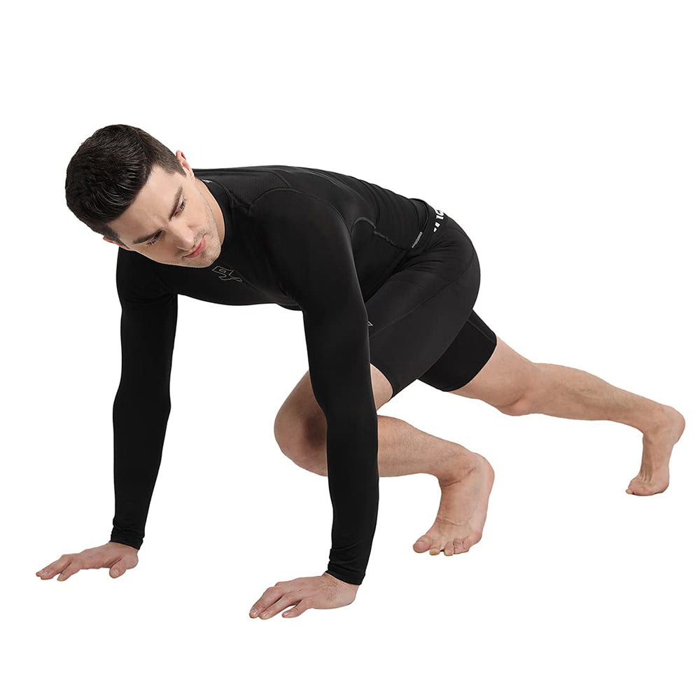 Shrey 1756 Intense Compressions Long Sleeve Top ,Black - Best Price online Prokicksports.com