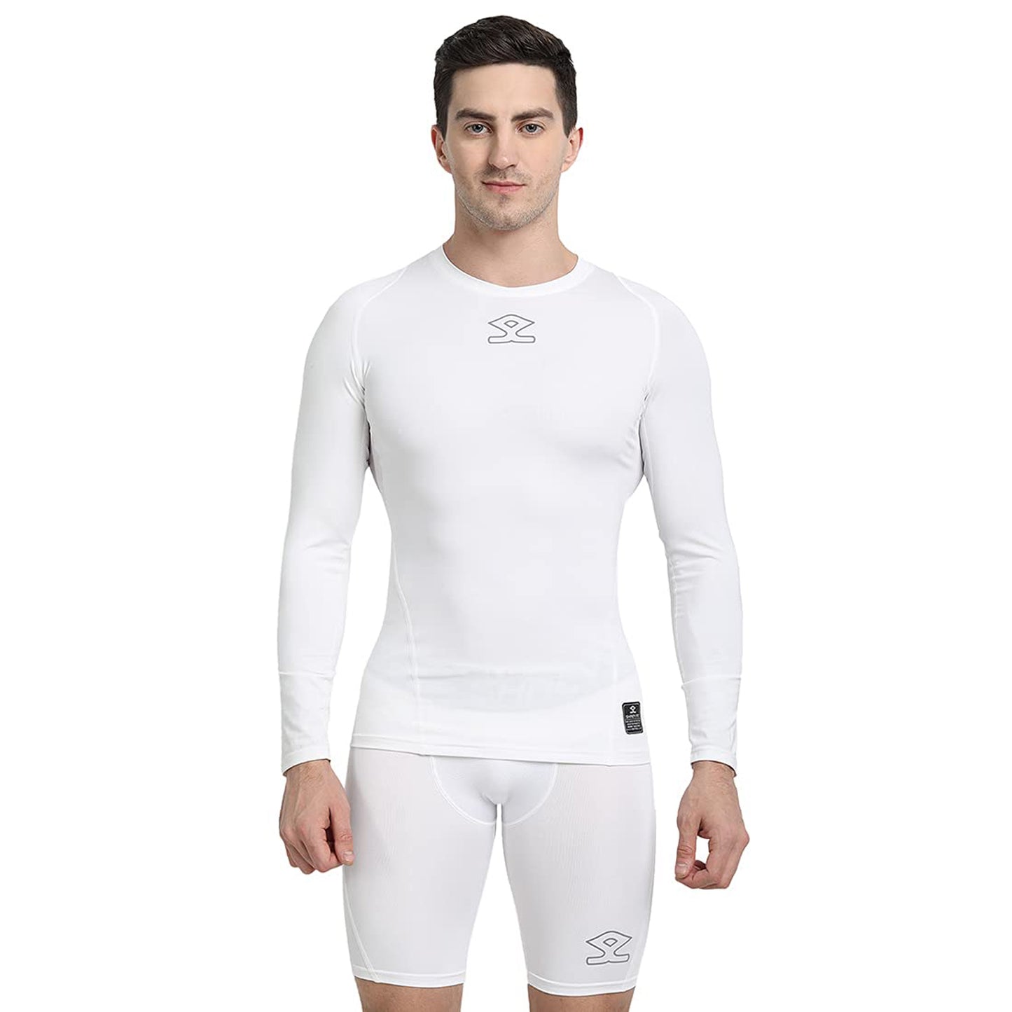 Shrey 1756 Intense Compressions Long Sleeve Top ,White - Best Price online Prokicksports.com