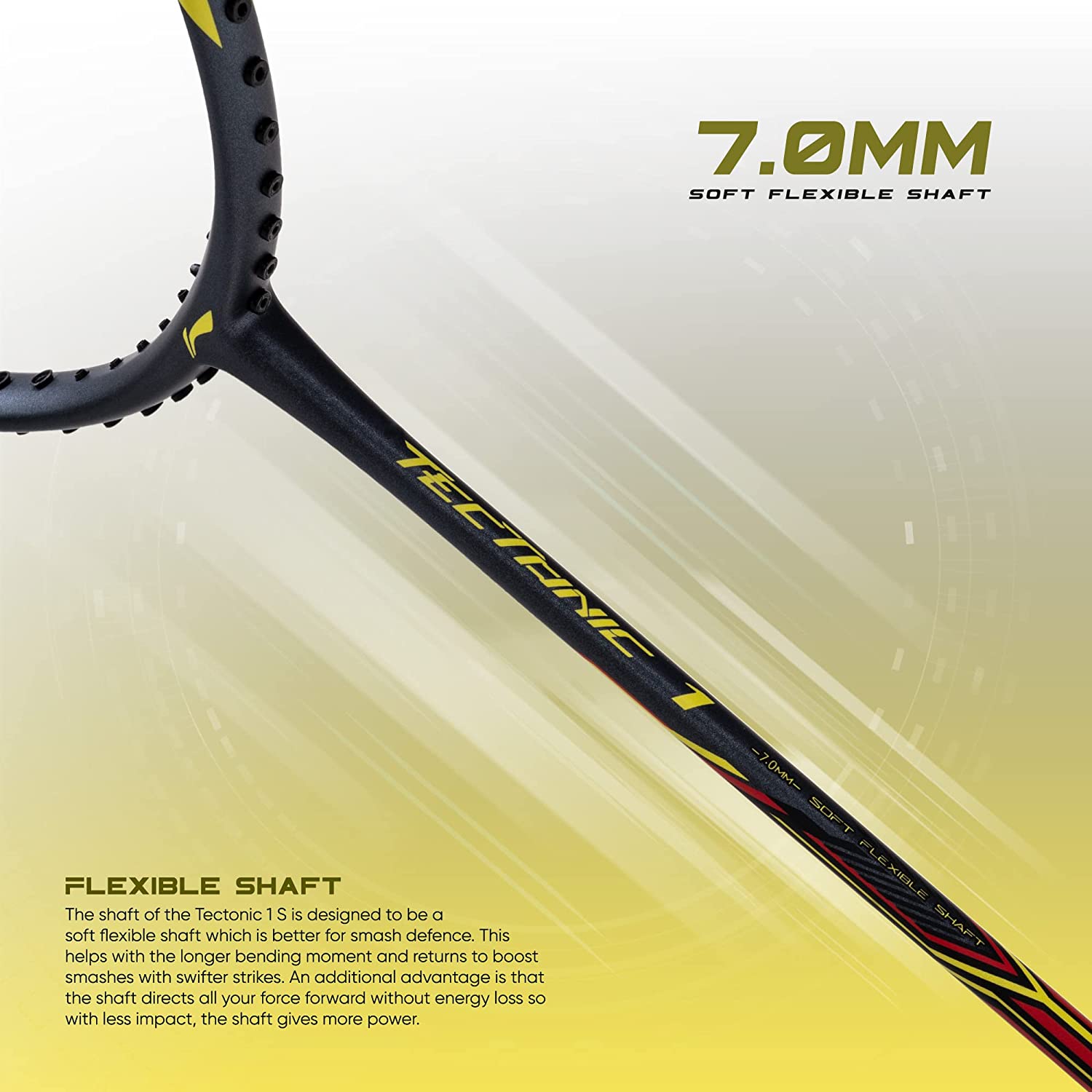Li-Ning Tectonic 1 Badminton Racket - Best Price online Prokicksports.com