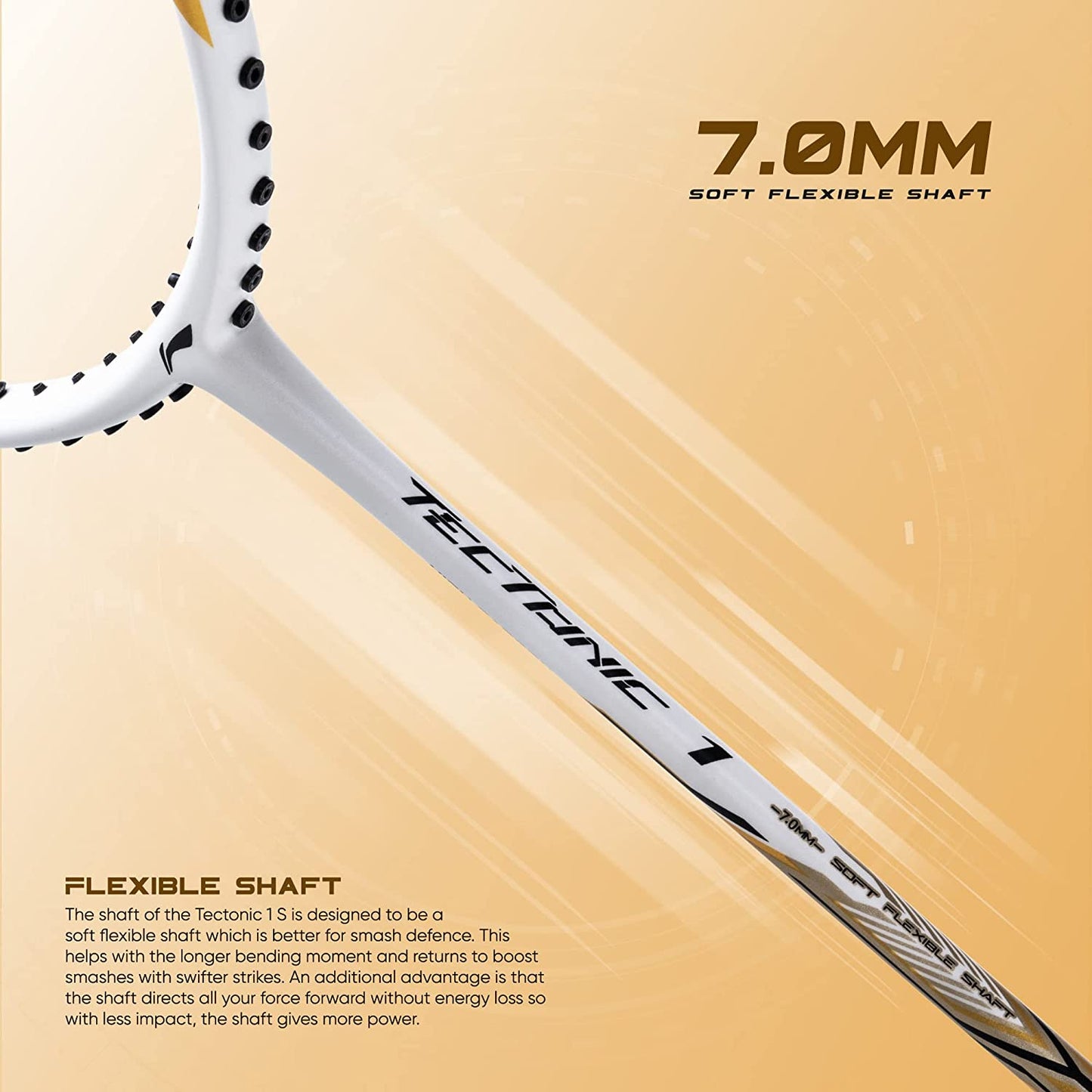 Li-Ning Tectonic 1 Badminton Racket - Best Price online Prokicksports.com