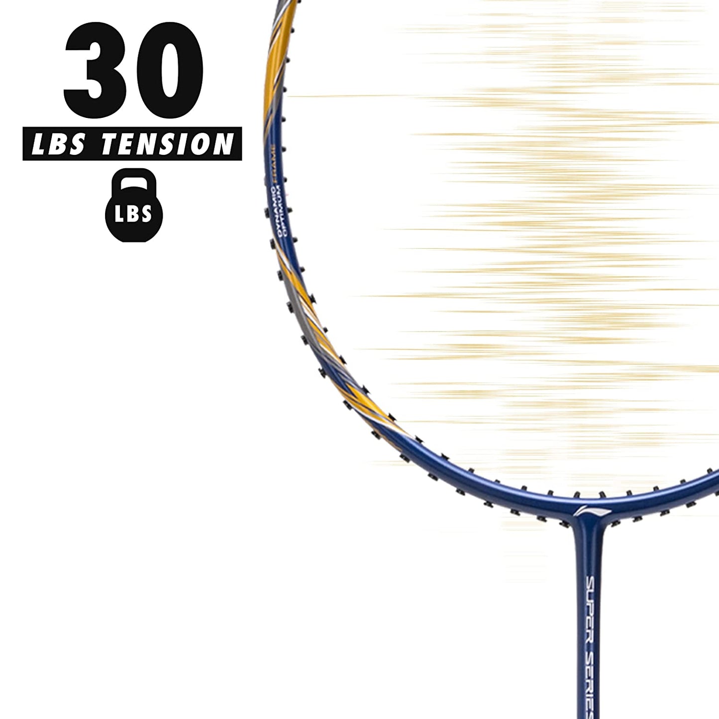 Li-Ning Super Series SS900 Strung Badminton Racquet - Navy/Gold - Best Price online Prokicksports.com