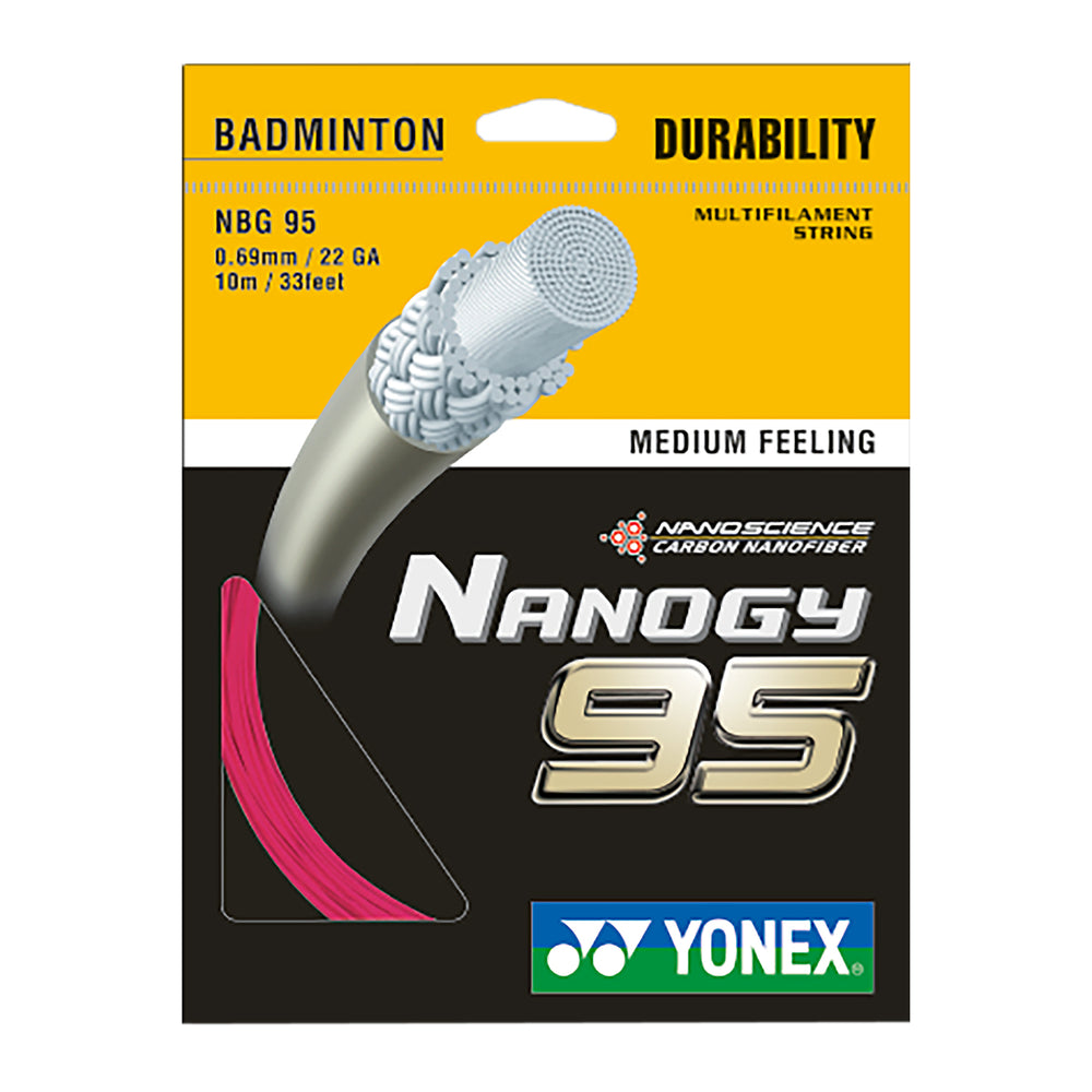 Yonex Nanogy 95 Badminton Strings, 0.69mm - Best Price online Prokicksports.com