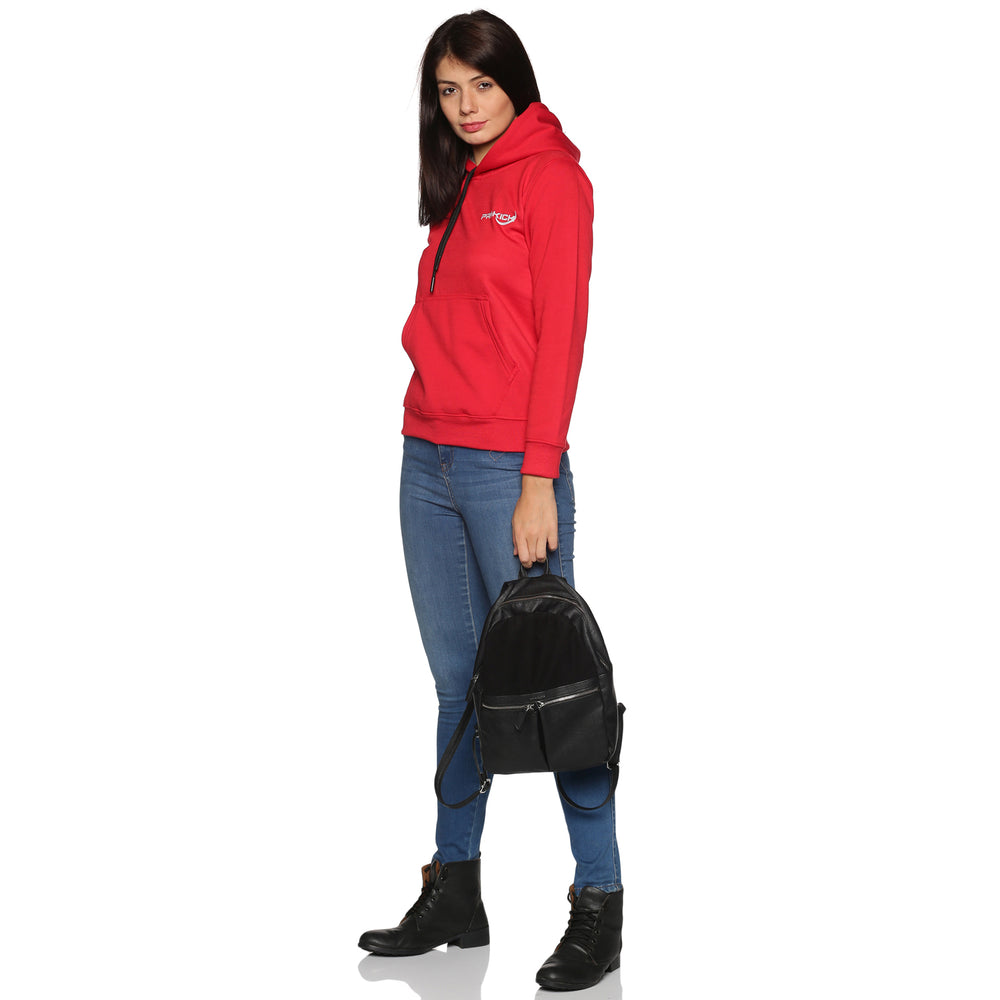 Prokick Sports Women Hooded Sweat Shirt , Red - Best Price online Prokicksports.com