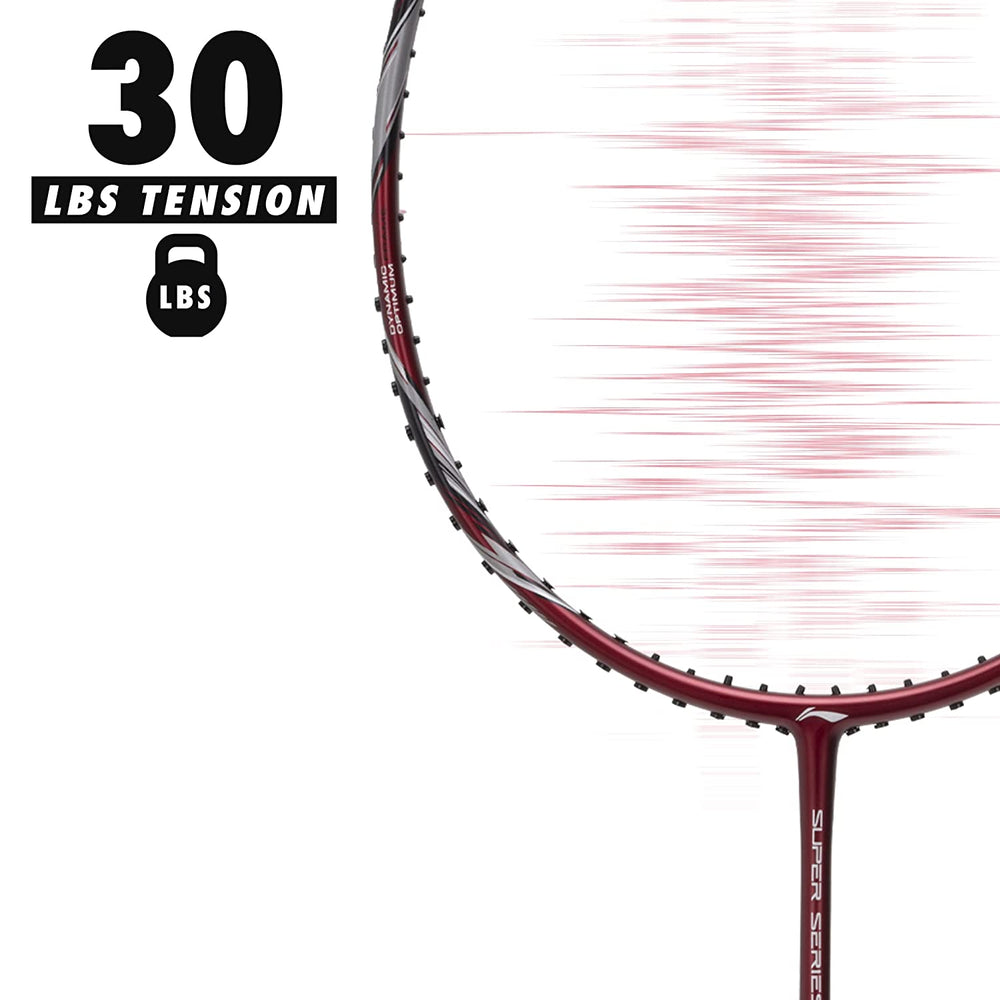Li-Ning Super Series SS900 Strung Badminton Racquet - Red/Grey - Best Price online Prokicksports.com