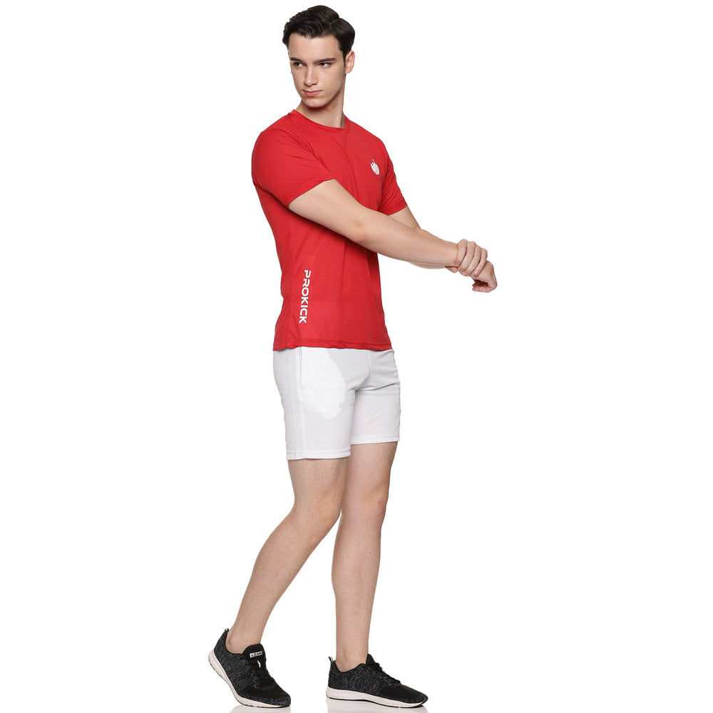 Prokick Plain Half Sleeves Badminton T-Shirt - Best Price online Prokicksports.com