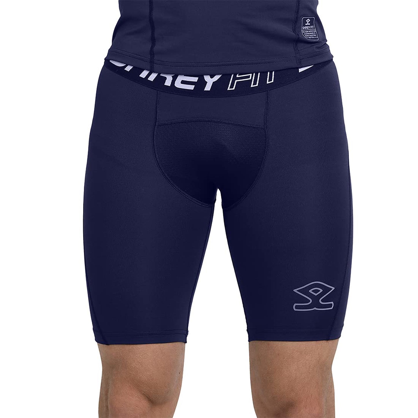 Shrey 1759 Intense Compressions Shorts ,Navy - Best Price online Prokicksports.com