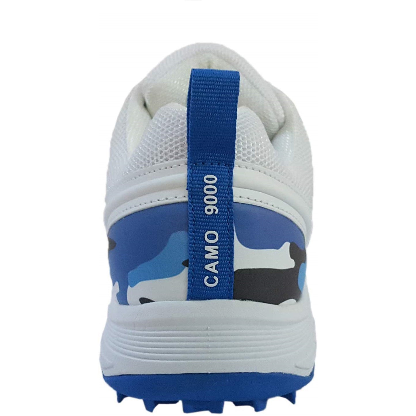 SS Rubber Spikes Professional Cricket Shoes for Men - Camo - White Blue - Best Price online Prokicksports.com