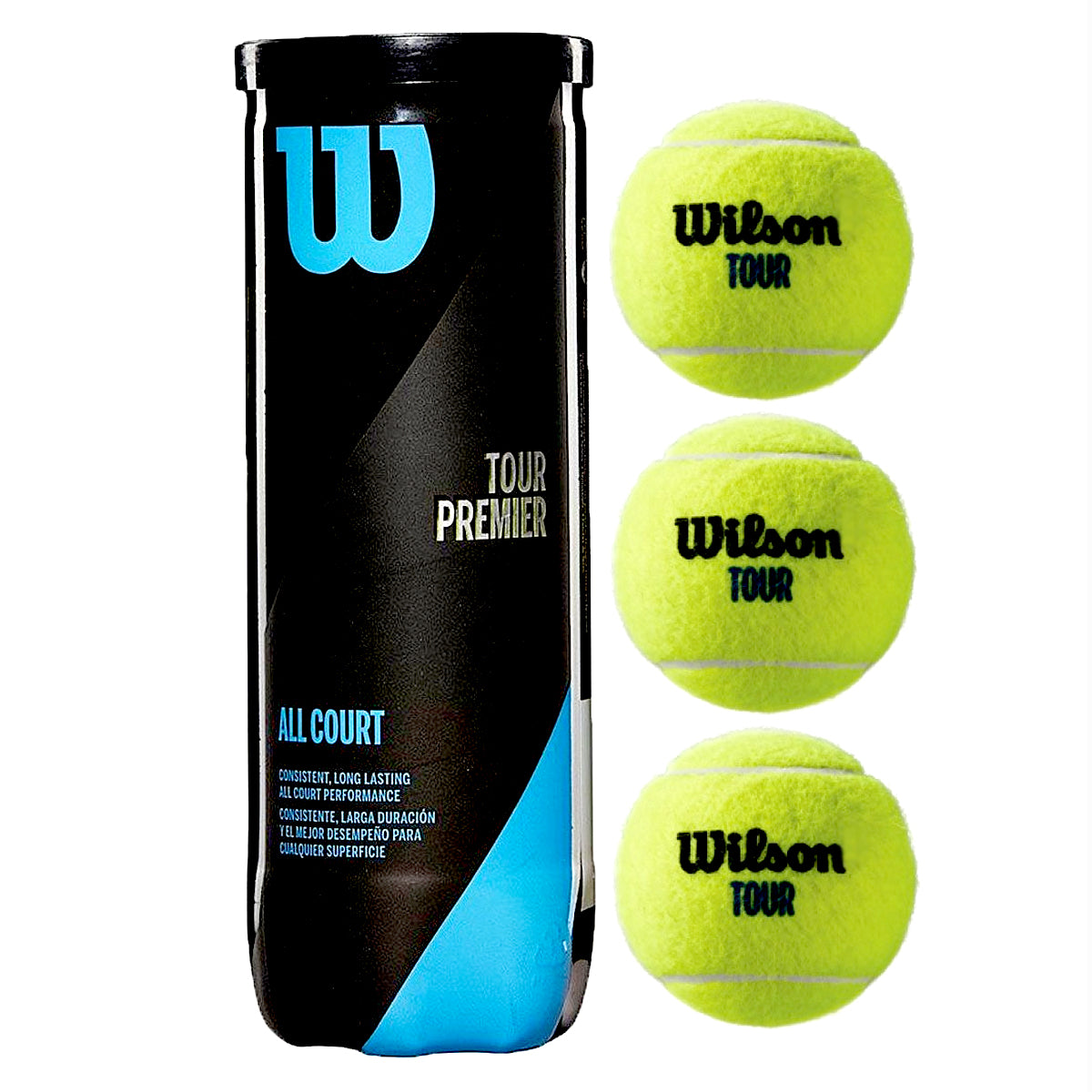 Wilson Tour Premier Tennis Balls 1 Can