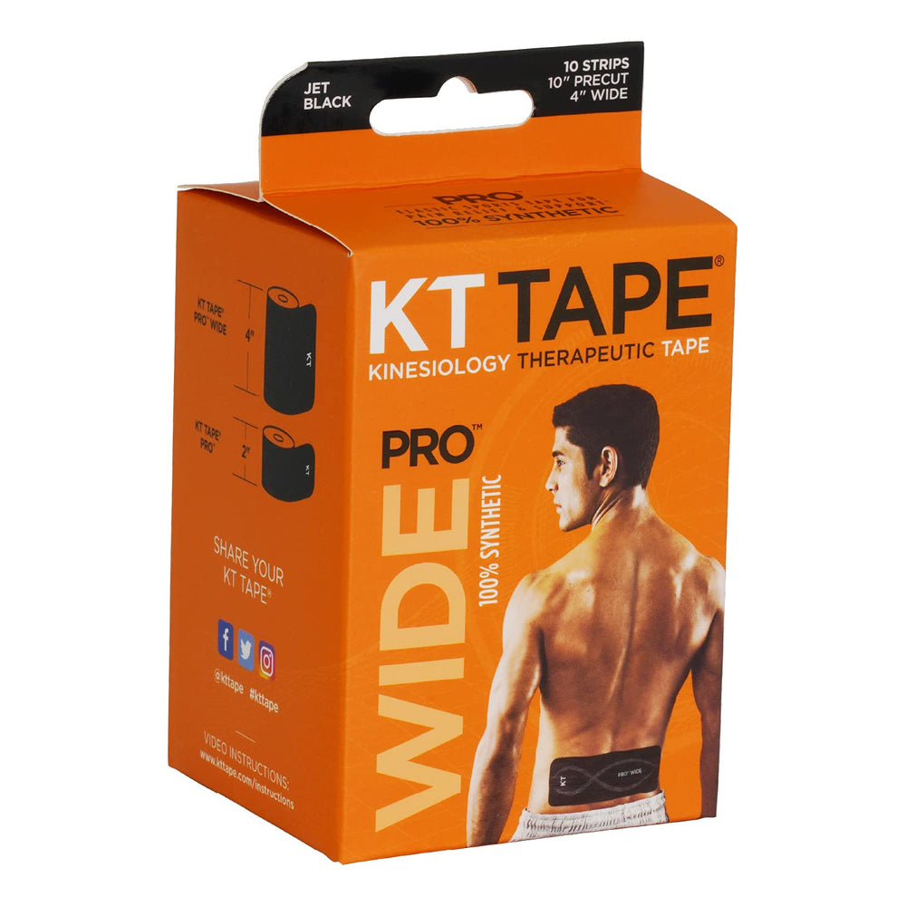 Li-Ning KT Tape Pro Wide Supporter 10 Strips - Jet Black - Best Price online Prokicksports.com