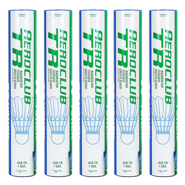 Yonex Aeroclub TR Badminton Feather Shuttlecock – 12 Pieces (Pack of 5) - Best Price online Prokicksports.com