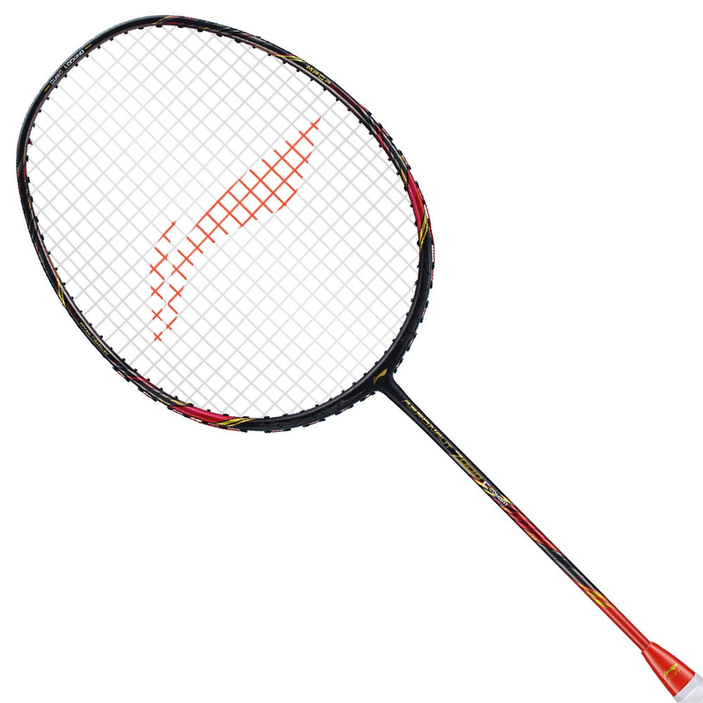 Li-Ning Aeronaut 7000C Combat Badminton Racquet - Black/Red - Best Price online Prokicksports.com