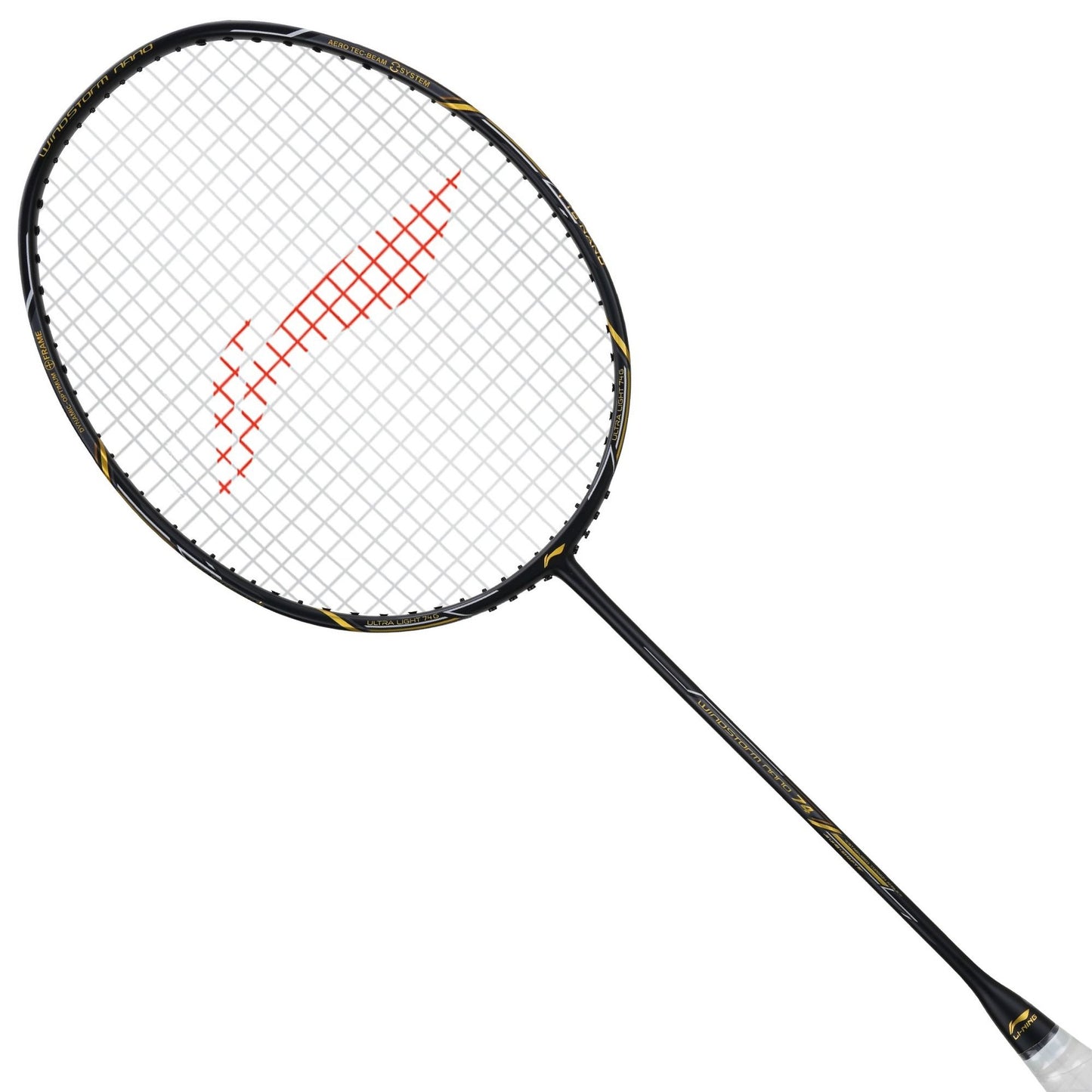 Li-Ning Windstorm Nano 74 Professional Badminton Racquet Unstrung Black/Gold - Best Price online Prokicksports.com