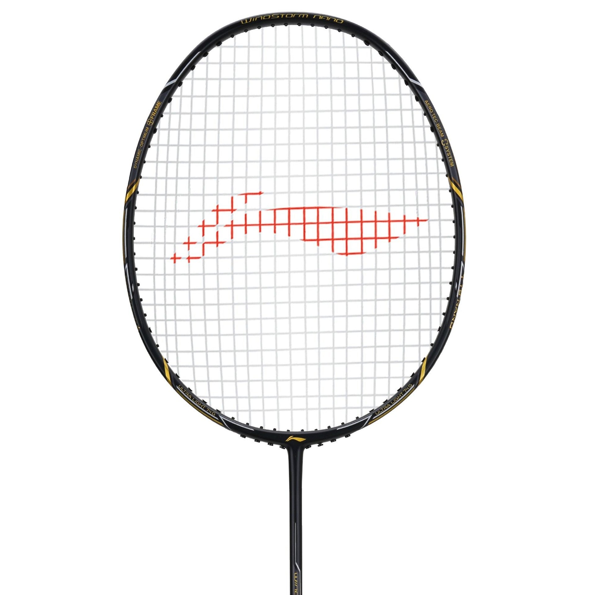 Li-Ning Windstorm Nano 74 Professional Badminton Racquet Unstrung Black/Gold - Best Price online Prokicksports.com