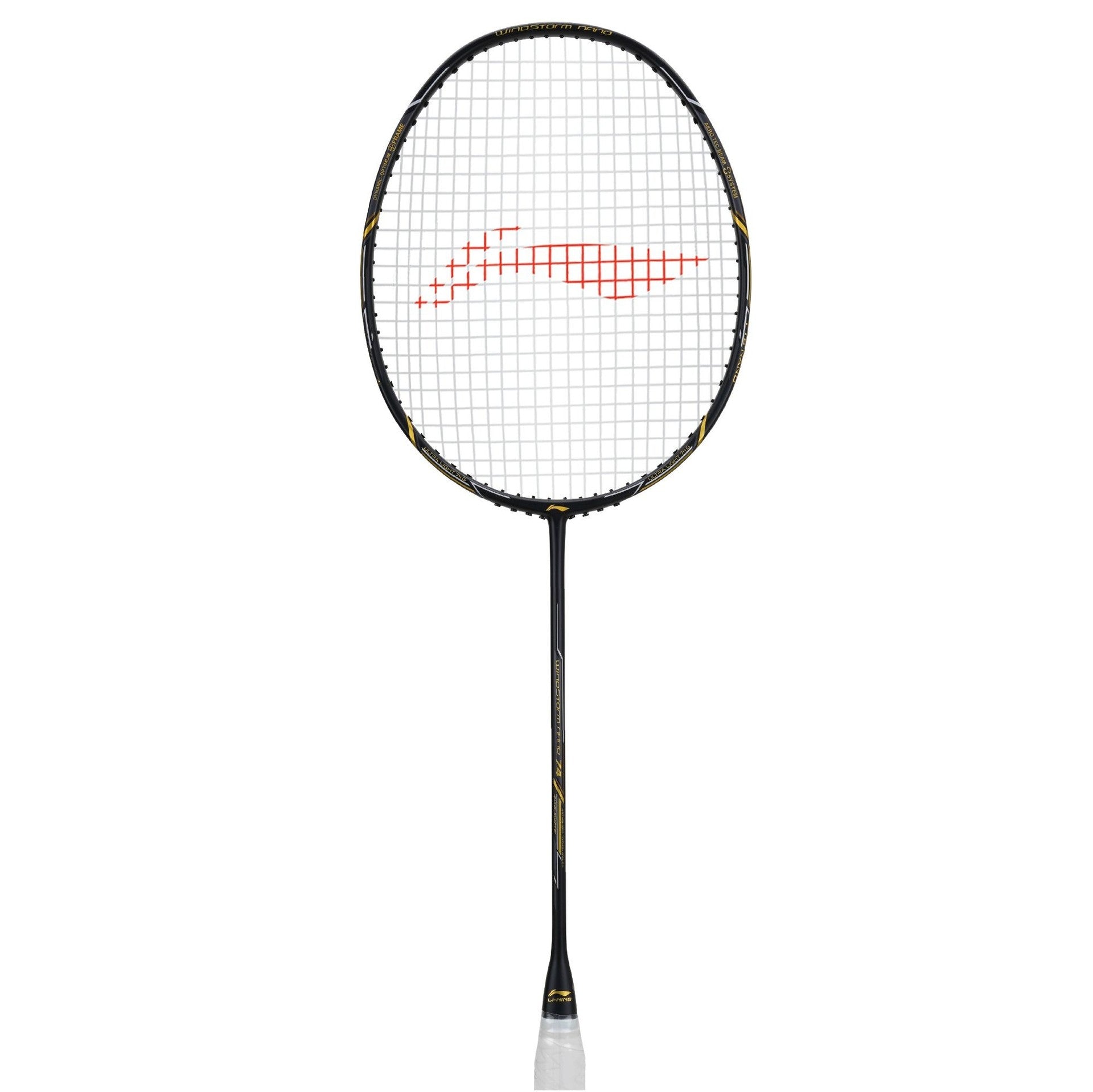 Li-Ning Windstorm Nano 74 Professional Badminton Racquet Unstrung Black/Gold - Best Price online Prokicksports.com