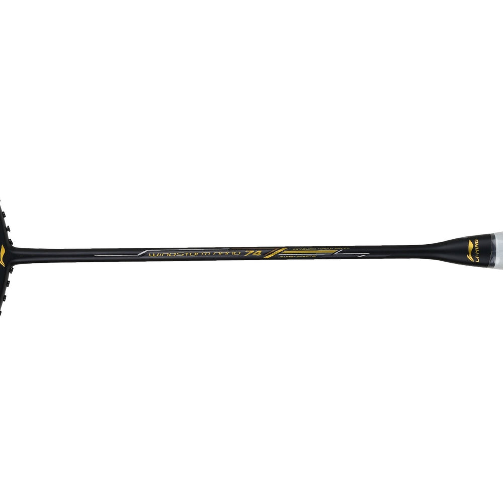 Li-Ning Windstorm Nano 74 Professional Badminton Racquet Unstrung Black/Gold - Best Price online Prokicksports.com