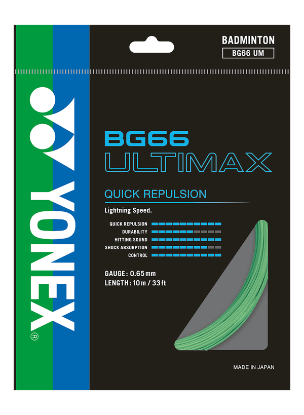 Yonex BG 66 Ultimax Badminton Strings, 0.65mm - Best Price online Prokicksports.com