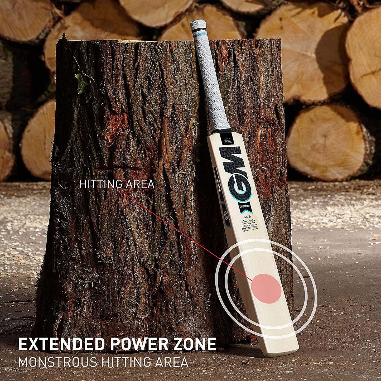 GM Diamond 505 English Willow Cricket Bat - Best Price online Prokicksports.com