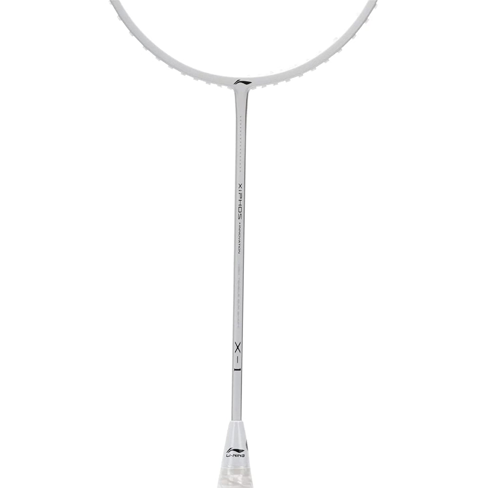 Li-Ning XIPHOS X1 Unstrung Badminton Racquet , White/Silver - Best Price online Prokicksports.com