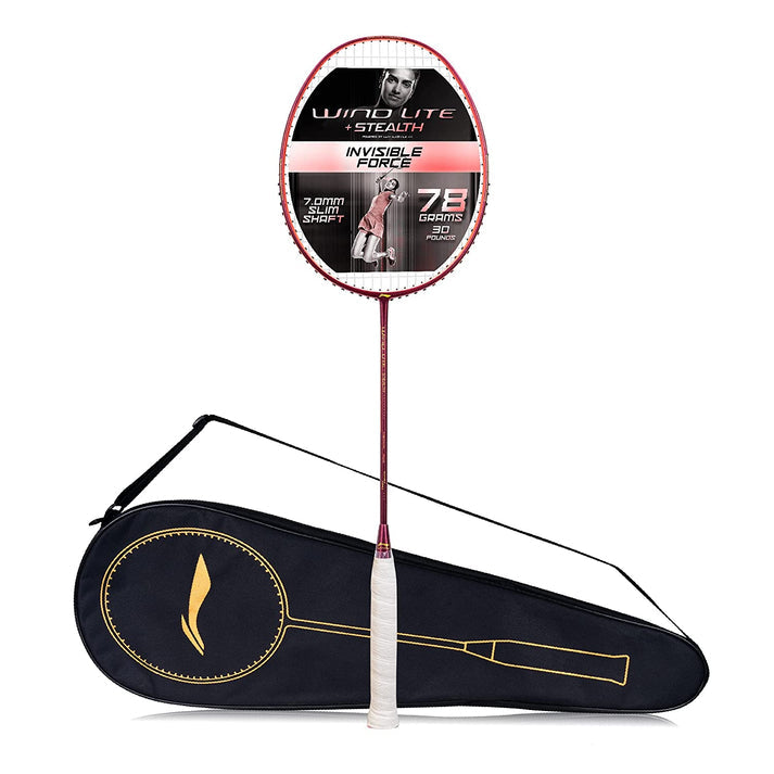 Li-Ning Wind Lite Stealth Strung Badminton Racket - 78 Grams - Best Price online Prokicksports.com