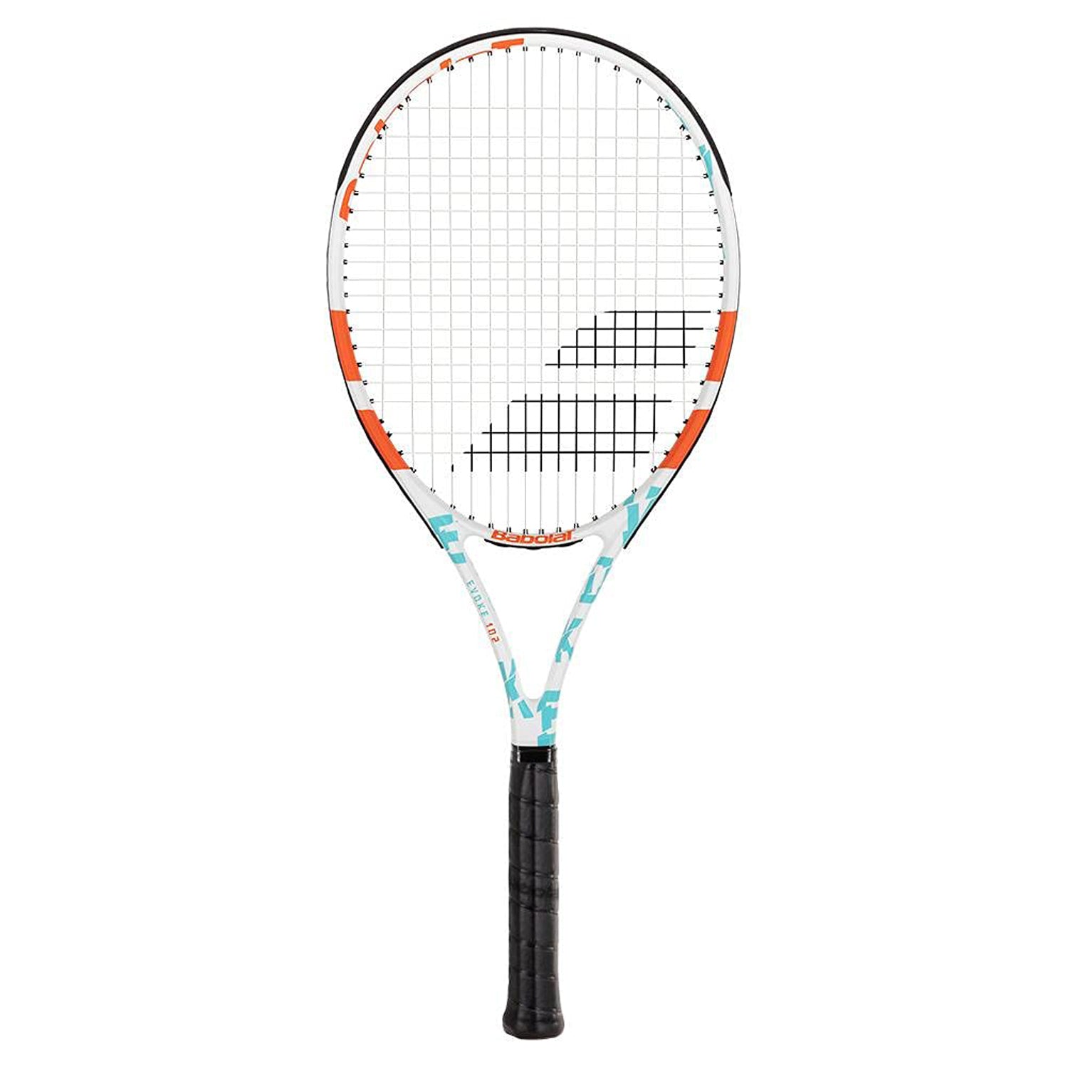 Babolat 1211225 Evoke 102 Strung Tennis Racquet 4 3 8 White Blue