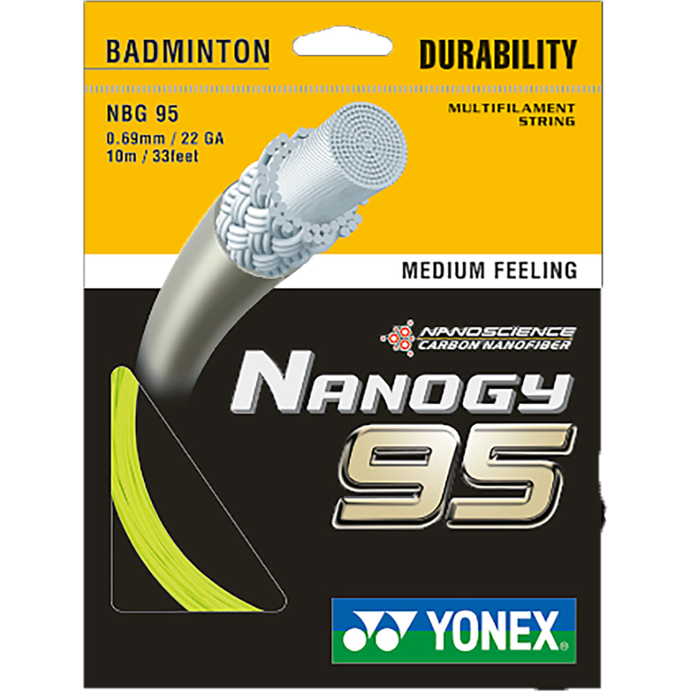 Yonex Nanogy 95 Badminton Strings, 0.69mm - Best Price online Prokicksports.com