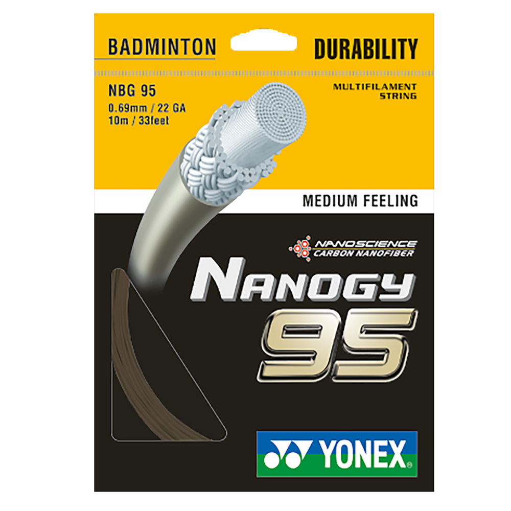 Yonex Nanogy 95 Badminton Strings, 0.69mm - Best Price online Prokicksports.com