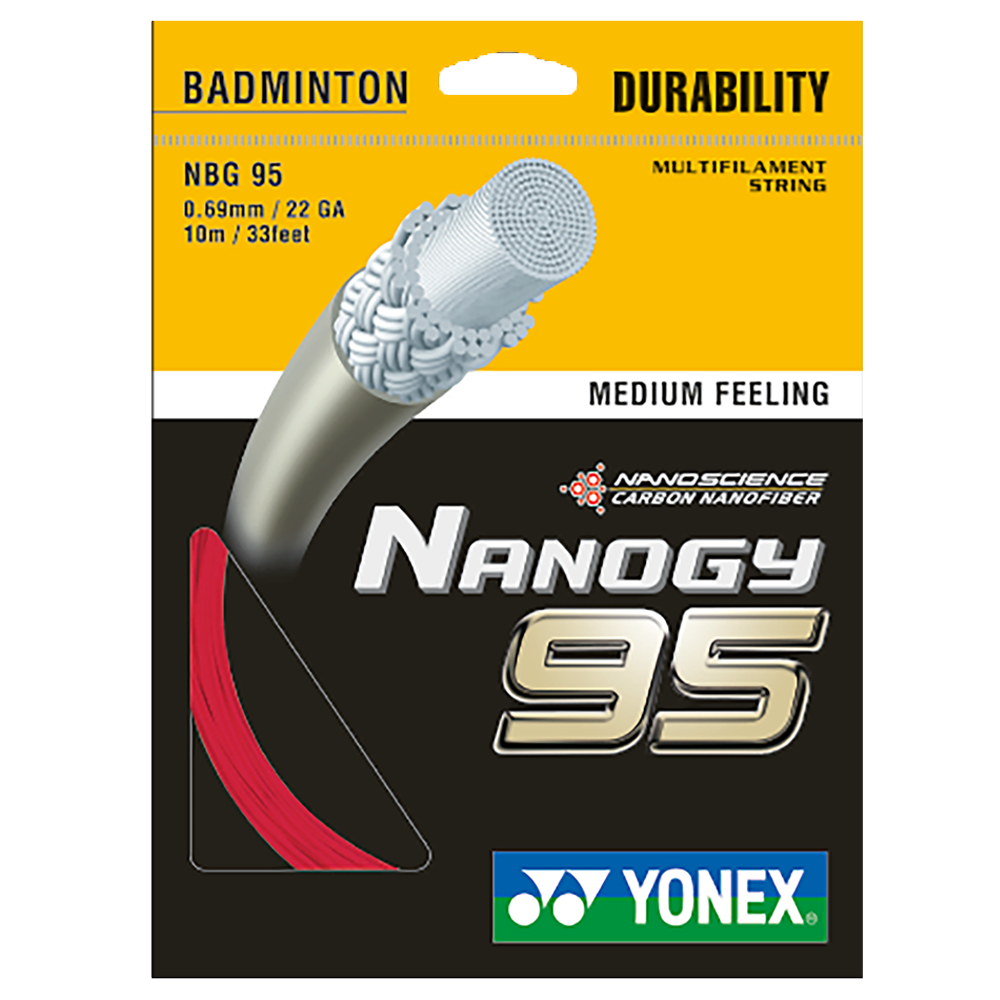 Yonex Nanogy 95 Badminton Strings, 0.69mm - Best Price online Prokicksports.com