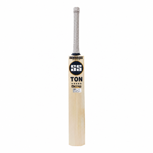 Retro Classic English Willow Cricket Bat | Grade 2 Premium Willow | Concave Edges, Wide Play Area | Cover Included