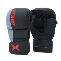 XPEED XP 1504 Striking Grappling Training Gloves | Premium PU Material | Full Wrap-Around Wrist Support | Multi-Purpose MMA & Martial Arts Gloves - Best Price online Prokicksports.com