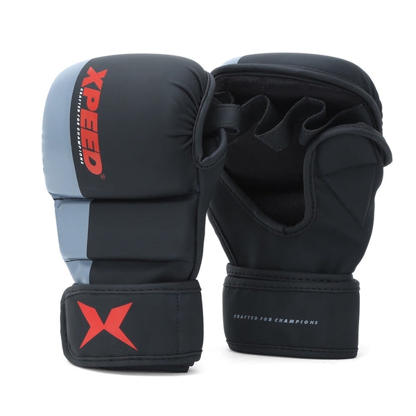 XPEED XP 1504 Striking Grappling Training Gloves | Premium PU Material | Full Wrap-Around Wrist Support | Multi-Purpose MMA & Martial Arts Gloves